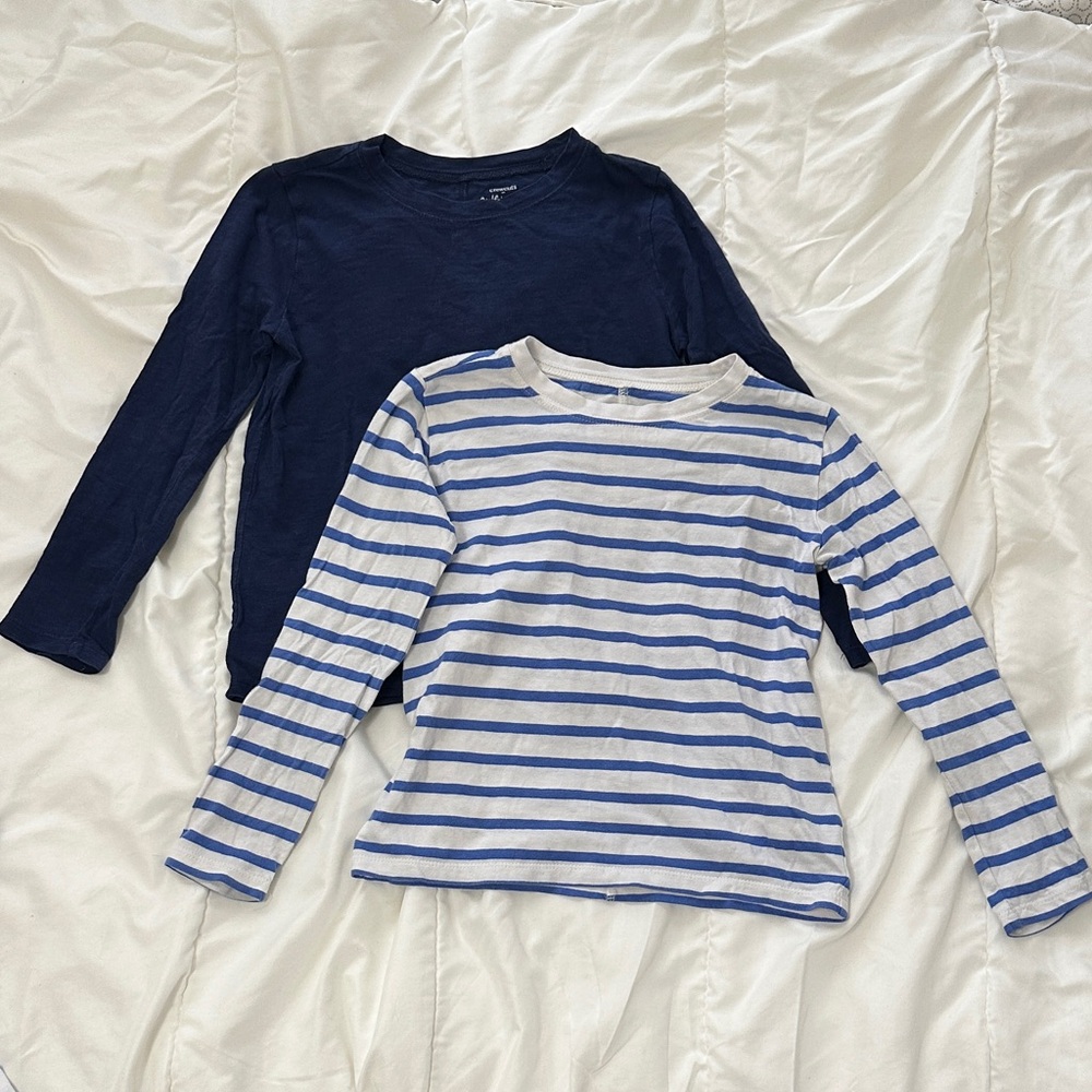 Pair of Crewcuts Girlfriend Long Sleeve Tees